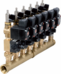 Temperature control for injection moulding tools