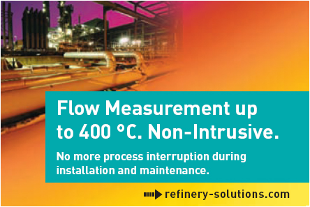 Flow measurement up to 400&Acirc;&deg;C