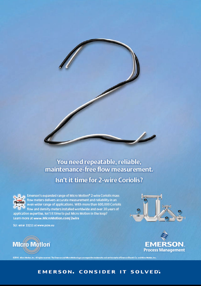 Micro Motion 2-wire Coriolis