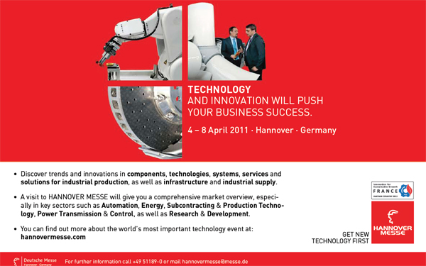 Hannover Messe, 4-8 April