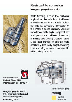 Gear Pumps in chemistry