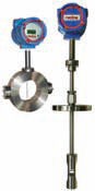 Vortex steam flow meters