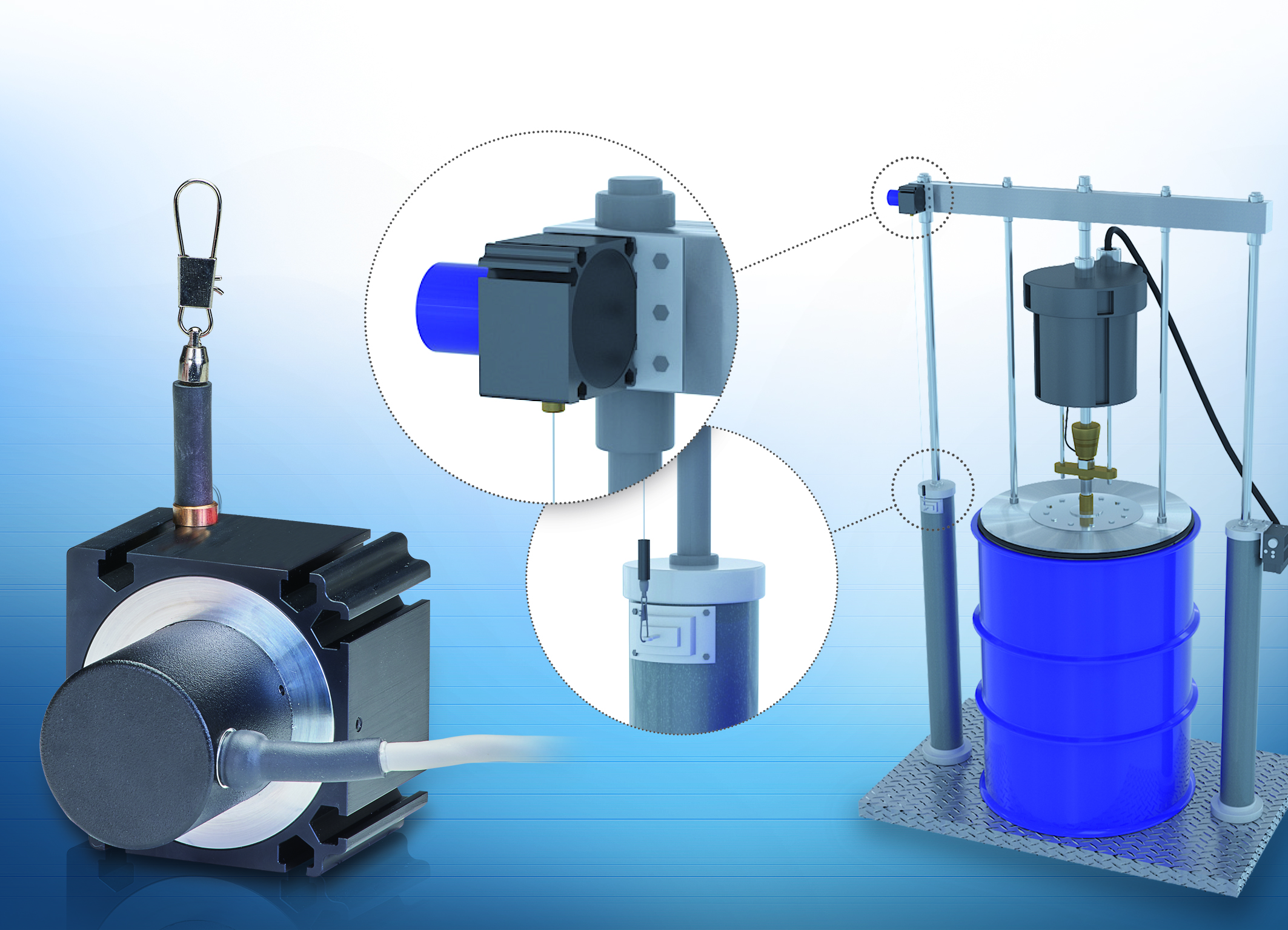 Draw Wire Sensor for Level Measurement