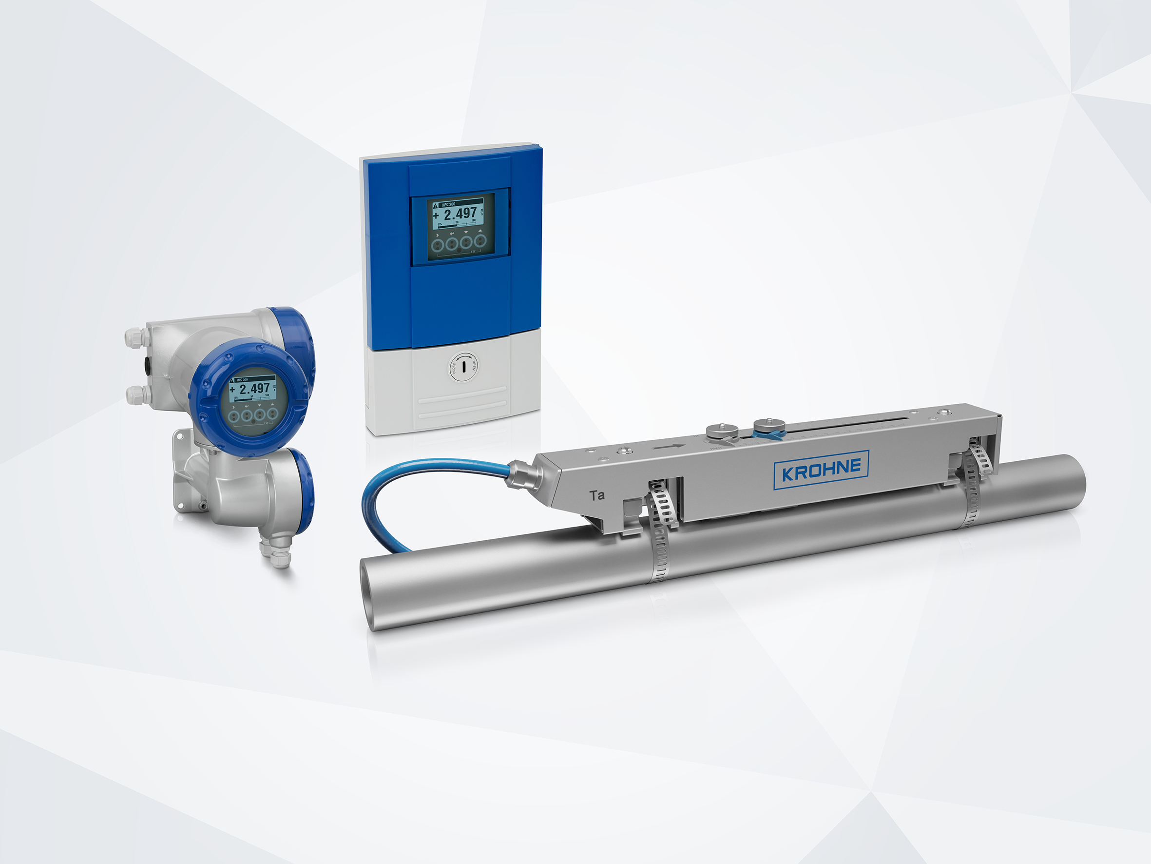 Ultrasonic Clampon Flowmeter with Enhanced Signal Converter