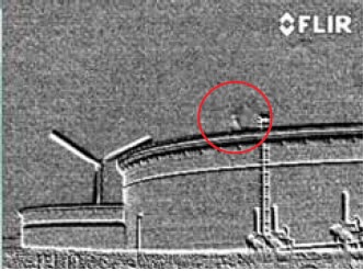 Monitoring leaks from biogas storage tanks