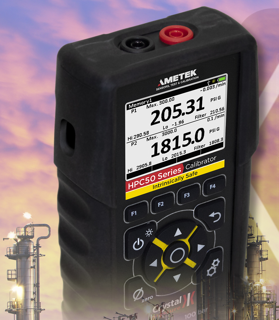 Intrinsically Safe Handheld Pressure Calibrator